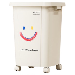 带轮子垃圾桶可移动大容量家用商用大号滑轮厨房超大专用户外高款