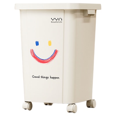 【免费开专票】大号带轮垃圾桶