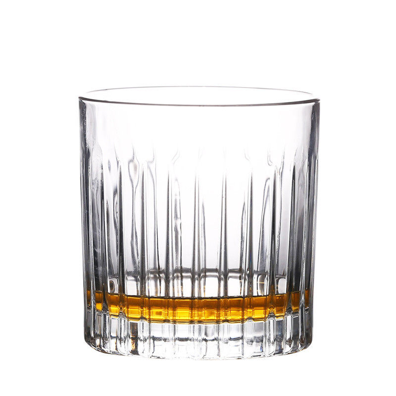 条纹古典奶茶店果汁鸡尾酒杯