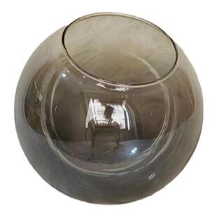 圆球形玻璃灯罩奶白磨砂透明干邑色单口外壳罩吸顶灯吊灯创意配件