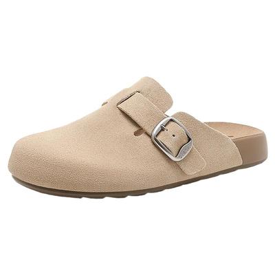 星期六平跟真皮复古懒人勃肯鞋