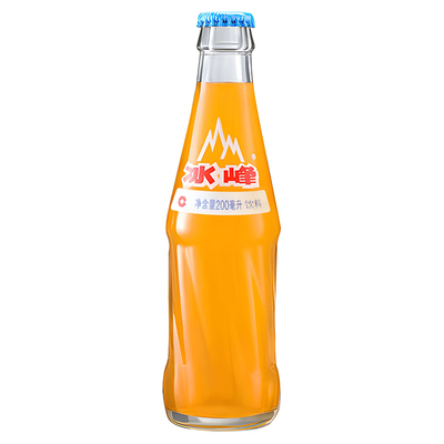 陕西特产西安发货老冰峰饮品碳酸汽水饮料200ml*6瓶玻璃瓶装