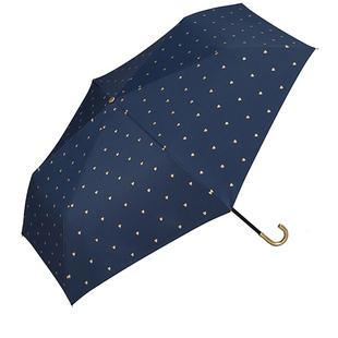 日本WPC超轻折叠便携防晒遮阳伞防紫外线太阳伞弯钩爱心男女雨伞