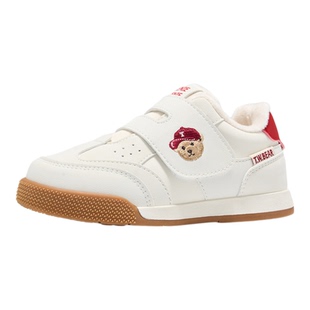 Teenie Weenie小熊童鞋冬季板鞋女童棉鞋加绒运动鞋防滑男童休闲