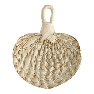 端午节手工小蒲扇编织爱心小扇子 diy材料花艺车载居家挂饰装饰品