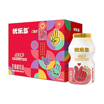 优乐多乳酸菌益生菌饮品100ml*20瓶整箱早餐饮料