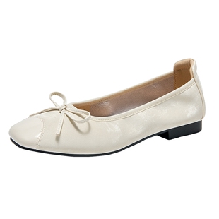 戈美其女鞋2025新款法式复古玛丽珍鞋女平底单鞋配裙子芭蕾舞鞋子