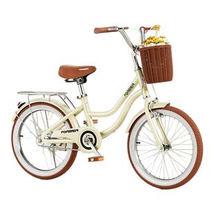 永久儿童自行车女孩宝宝公主脚踏车单车18寸儿童车4岁到6岁10岁