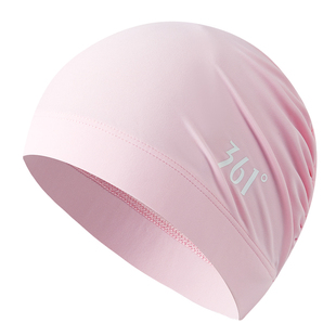 361度泳帽布帽女款长发加大头围舒适不勒布料成人男款护耳游泳帽