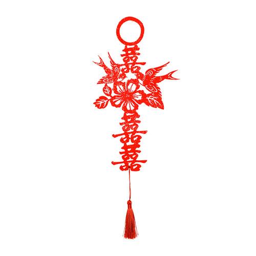 结婚婚房布置喜字门把手挂件婚庆用品客厅卧室门挂饰新房装饰套装