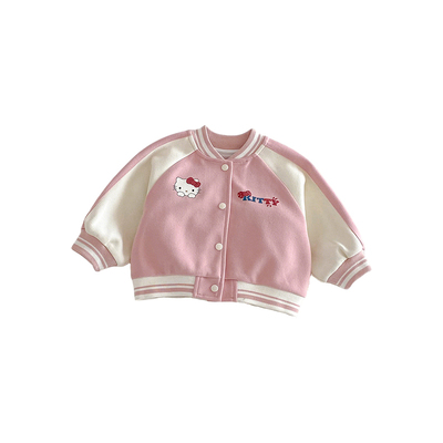 女童卡通棒球夹克2026新款