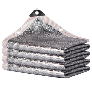 抗老化铝箔遮阳网加厚加密防晒网遮阴楼顶阳台植物车棚隔热遮光网