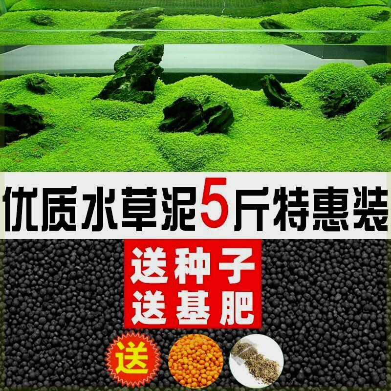 鱼缸专用水草泥生态水草泥底砂造景沙净水免洗不粉化水藻泥种植土