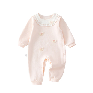 婴儿衣服春季a类小公主连体衣春天婴幼儿六个月宝宝春装66码女宝