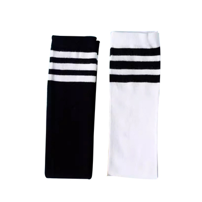 袜子薄款纯棉女童过膝中筒足球