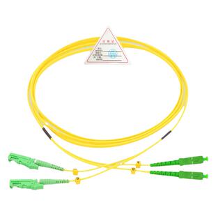 飞目E2000/APC-SC/APC3米单模双芯光跳线跳纤尾纤光连接线广电用8度duplex fiber Patchcord