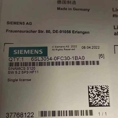 议价6SL3054-0FC30-1BA0 S120 CompactFlash 卡无性能扩展包括许