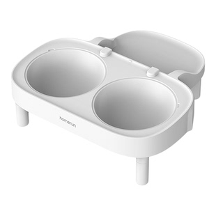 霍曼喂食器双碗增高餐架干燥剂陶瓷碗慢食碗不锈钢碗出粮滑道配件