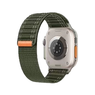 CLOUDHIS海浪尼龙回环透气高级感适用苹果手表带AppleWatch9夏天新款智能运动腕带女iwatch8/7男41mm