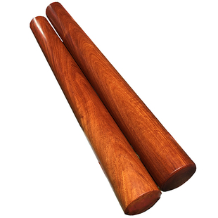 红木擀面杖缅甸花梨整木料加粗面棍大果紫檀厨房用实木质瑕疵面棒