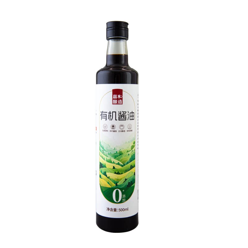 嘉和酿造有机酱油特级家用炒菜提鲜生抽寿司0添加调味品红烧凉拌