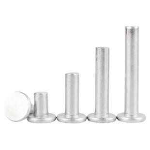 铝柳钉GB109平头铝铆钉实心铆钉手打敲击式平卯平圆头M2M3M4M5-M8