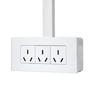 公牛118大功率三孔双16A插座明装专用面板六孔多孔空调热水器插座