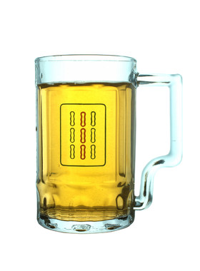 钢化玻璃茶坊喝茶创意麻将把手杯