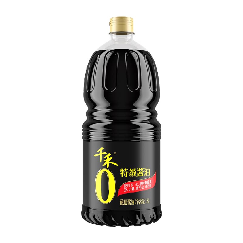 千禾特级酱油1.8L家用炒菜大瓶装