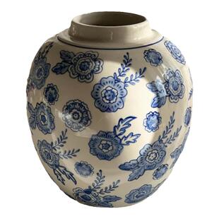 安木良品 外贸出口 法式乡村田园风青花瓷人工手绘陶瓷摆件插花瓶