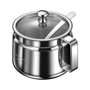 大容量辣椒油专用罐304不锈钢装油泼辣子罐耐高温厨房专用调料罐