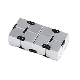 美国infinity cube无限魔方减压神器解压骰子无线方块铝 益智玩具