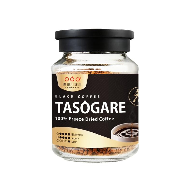 隅田川日本进口速溶炭烧黑咖啡咖啡粉意式美式咖啡学生无糖90g/瓶