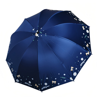 雨众手动大号折叠雨伞女学生上学专用两用晴雨伞太阳伞防晒遮阳伞