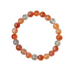 工厂处理福利价天然水晶阿鲁沙圆珠单圈手链女款水晶手串饰品