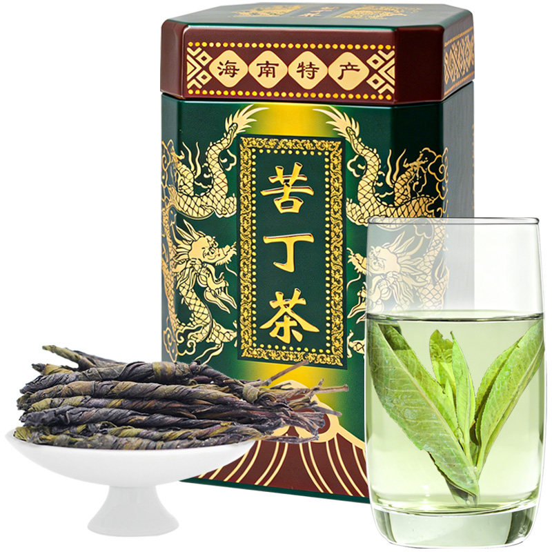 海南大叶苦丁茶叶 五指山特级白骨苦丁茶叶2026新茶 正品罐装凉茶