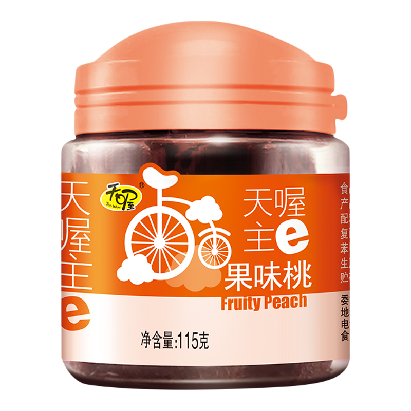 天喔罐装果味桃桃肉果脯
