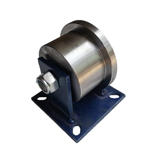 单边轨道轮重型t型钢轮火车地铁轨道滑轮轻轨方钢槽轮滚轮铸铁轮