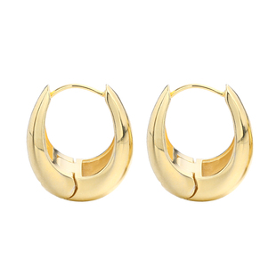 水滴耳环女小众设计感高级素圈耳钉耳扣金色耳圈银针耳饰2025新款