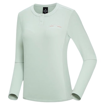 诺诗兰女长袖T恤春秋户外徒步保暖抗静电内搭弹力上衣NTSET2637S