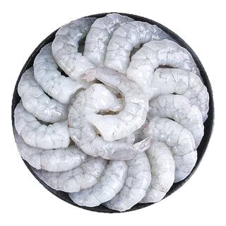 国联水产特大虾仁鲜冻特级新鲜无冰去虾线冰冻冷冻南美白虾对虾肉