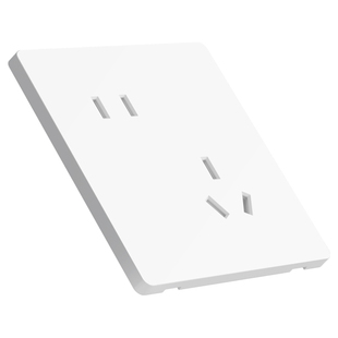 国际电工斜五孔插座面板开关86型暗装错位5孔墙壁家用二三插电源