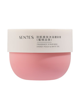 浣肌香氛沐浴磨砂膏蜜桃白茶