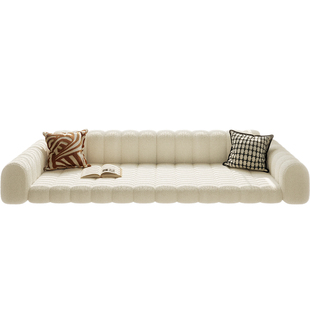 主卧沙发飘窗垫卡座坐垫泰迪绒高端定制扶手靠背一体窗台垫秋冬款