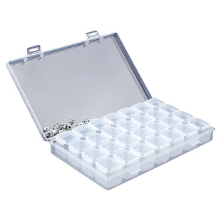 鹿仙子彩色收纳盒电子零件盒贴片元件盒透明塑料迷你小盒子螺丝盒