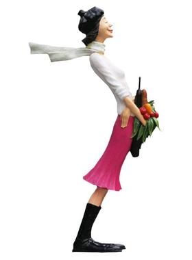 玻璃钢树脂彩绘仿真人物商业街