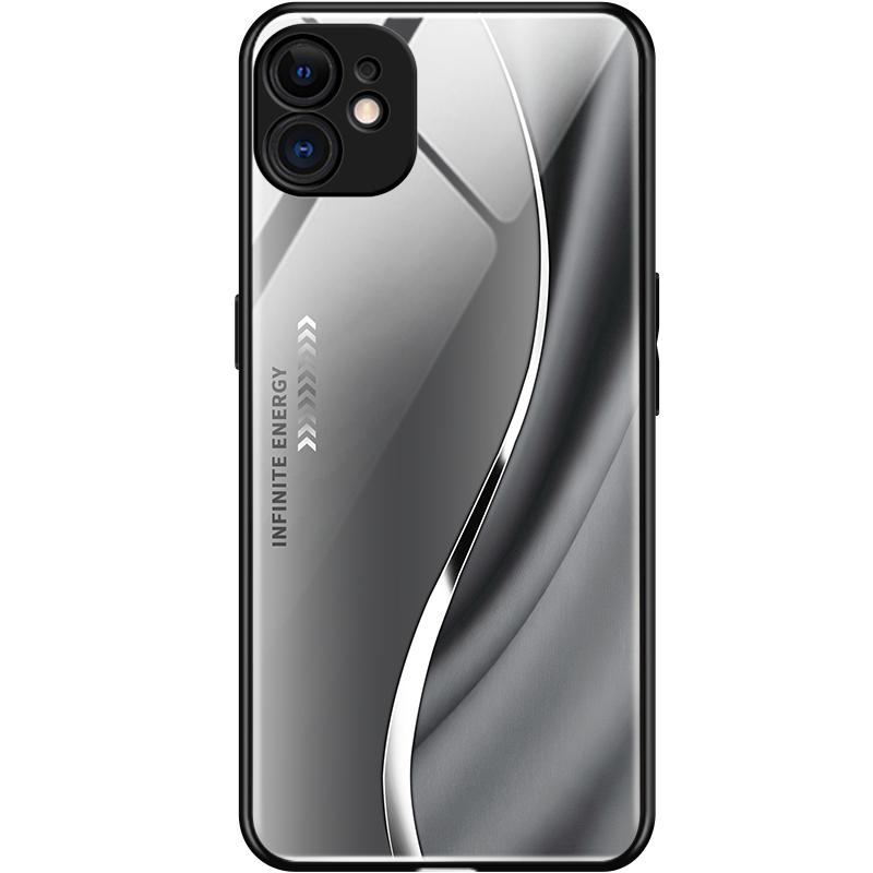 适用于OPPOA97手机壳玻璃5G男女新款渐变网红创意保护套镜面时尚潮牌硅胶手机套a97超薄外壳OPPO高颜值