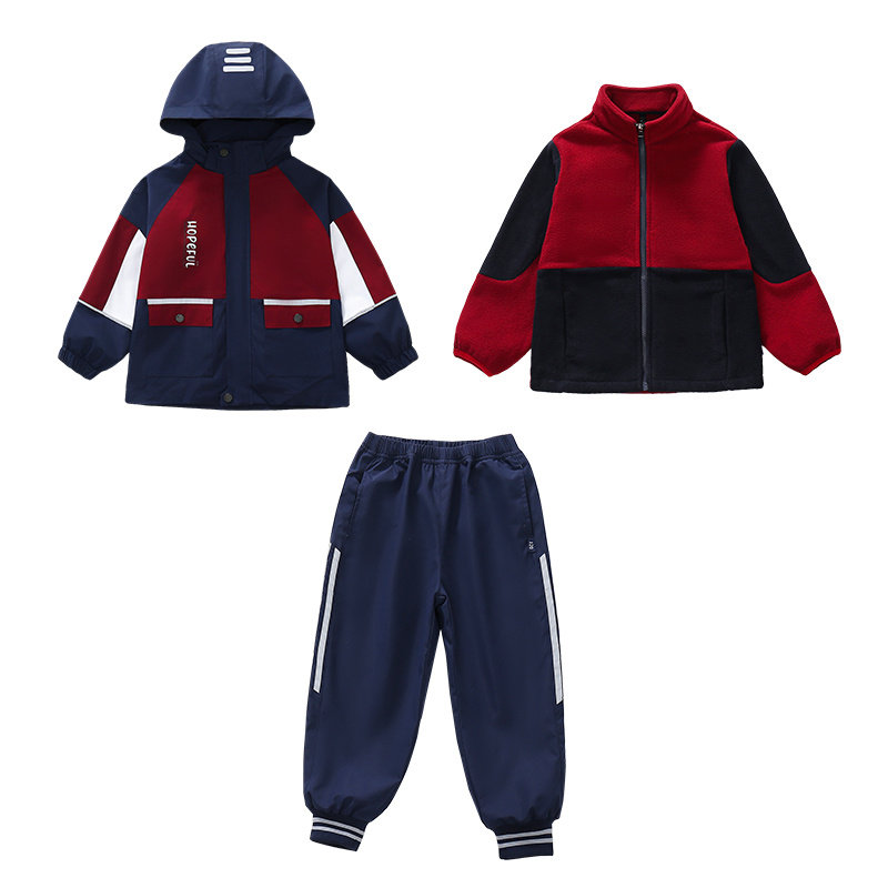 小学生冲锋衣校服幼儿园服班套装