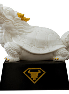 新中式陶瓷龙龟招财摆件开业礼品