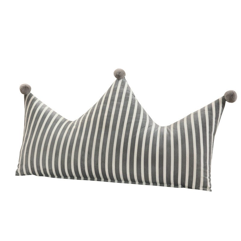 ins皇冠公主大靠背垫儿童床头大靠枕背榻榻米软包靠垫抱枕可拆洗